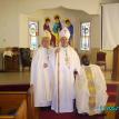 Abp. Irl, Bp. David, and Fr. Duku