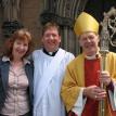 Annette, Br. Jeffrey (Chad), O.SS.T., and Rt. Revd. Johnathan Lichfield