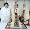 Dcn. Sherie, Abp. Michael, ans Fr. Ed